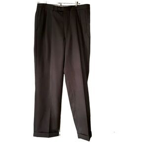 Brooks Brothers 346 100% Wool Grey Slacks  Size 34 Long
